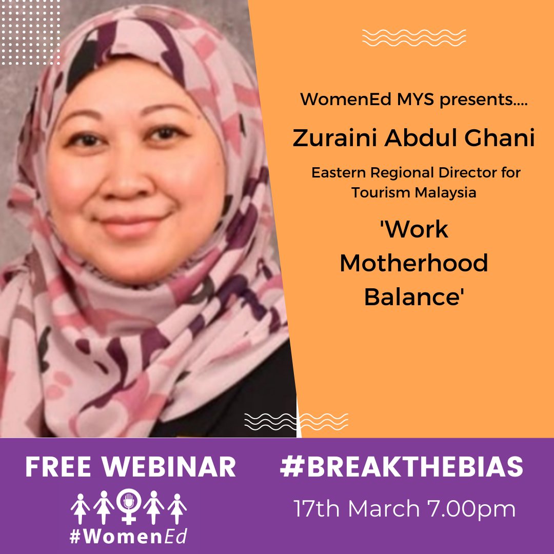 Join Zuraini as she shares her personal experiences of her years of public service.  How she adapted to new environments and how the tremendous support of her family enabled and empowered her to succeed. Register here: eventbrite.co.uk/e/womened-mala…
#breakthebias  #womened