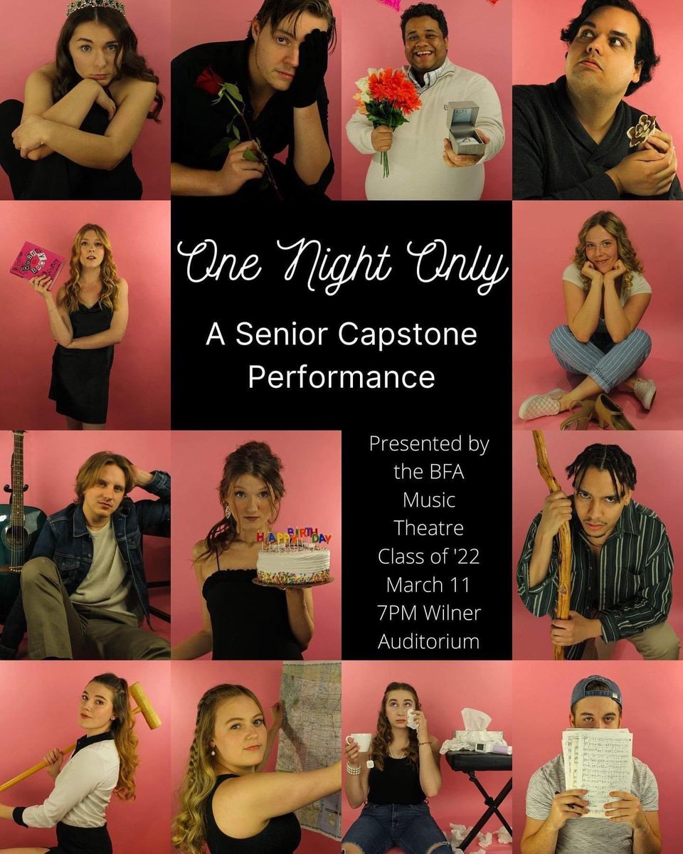 WSU_SPA's tweet photo. ✨TONIGHT IS THE NIGHT! ✨    These Star-Studded Seniors would love to see you at Wilner Auditorium tonight at 7 to celebrate their time at WSU! 
🎟: A $5 donation is suggested
🎭 YOU DON’T WANT TO MISS IT!🎭 https://t.co/ItV7u9cNgR
