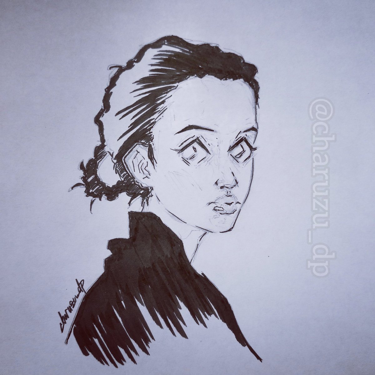 charuzu_dp's tweet photo. 🏯✨
🌸Pigma Brush Pen Experiment
#art #draw #drawing #sketch #sketchbook #portrait #artwork #artist #ilustration #samurai #samuraigirl #pigmabrush #inkpen https://t.co/vGjFI5CK7b