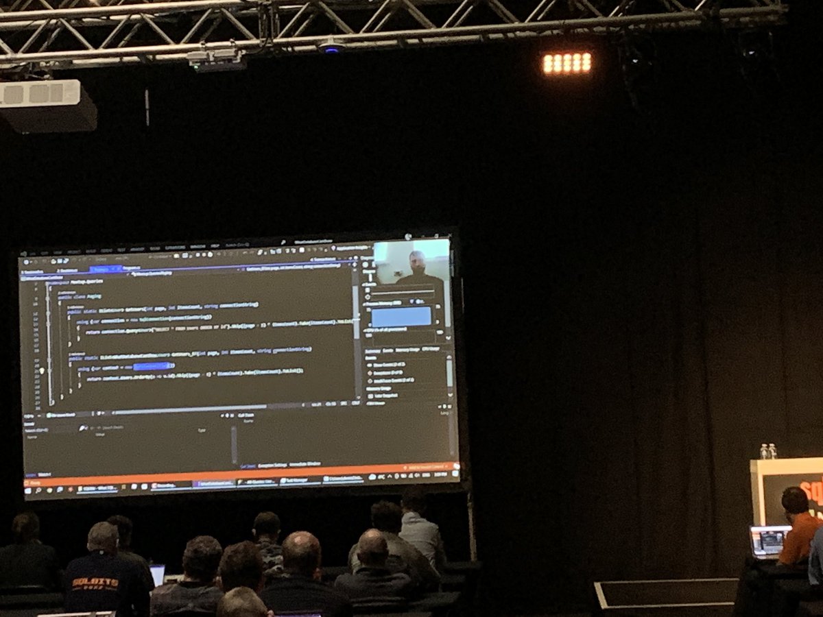 . <a href="/DenisReznik/">Denis Reznik</a> presenting from #ukraine at #sqlbits massive massive respect.