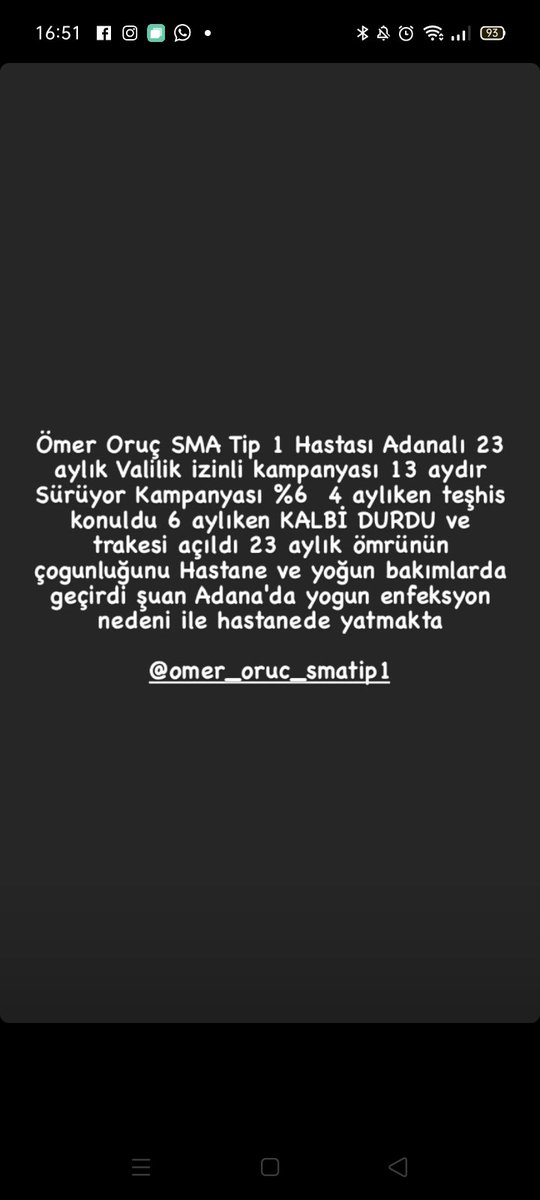 Merhaba ben Aren. Kardeşim  @omerehayatol sizin yardımlarınızı bekliyor. Benim elimi tuttuğunuz gibi onun da elini tutar mısınız?