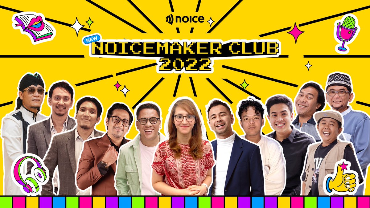 Husen_Jafar's tweet photo. Skuad baru di @Noice_ID. Mereka akan jadi Noicemaker yg podcastnya bisa kalian nikmati di @Noice_ID. Ini solid sekali, kayak skuad Juventus. 😉 #LetsMakeSomeNoice https://t.co/15yyvD8Uh4