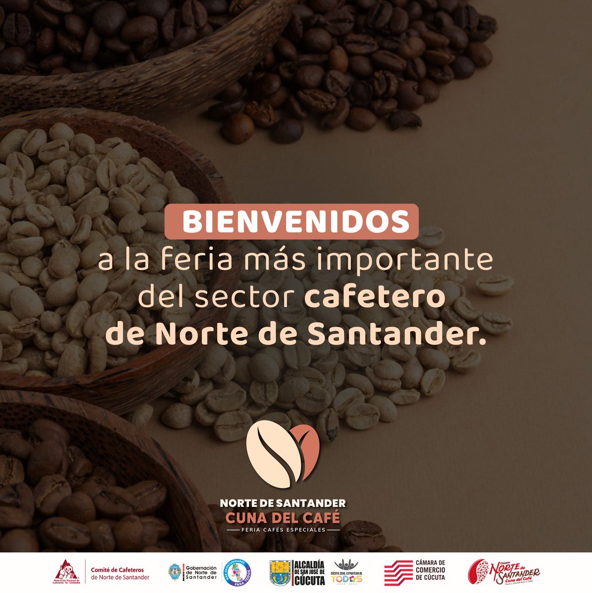FNC_NteSantande's tweet photo. La feria más importante para el sector cafetero de Norte de Santander se vivirá en Cúcuta los días 1, 2 y 3 de abril. Este evento reunirá por primera vez en la historia a los mejores productores, baristas, académicos, expertos y entidades aliadas. No te la pierdas.
 #CunaDelCafé https://t.co/RGcHl5gRPT