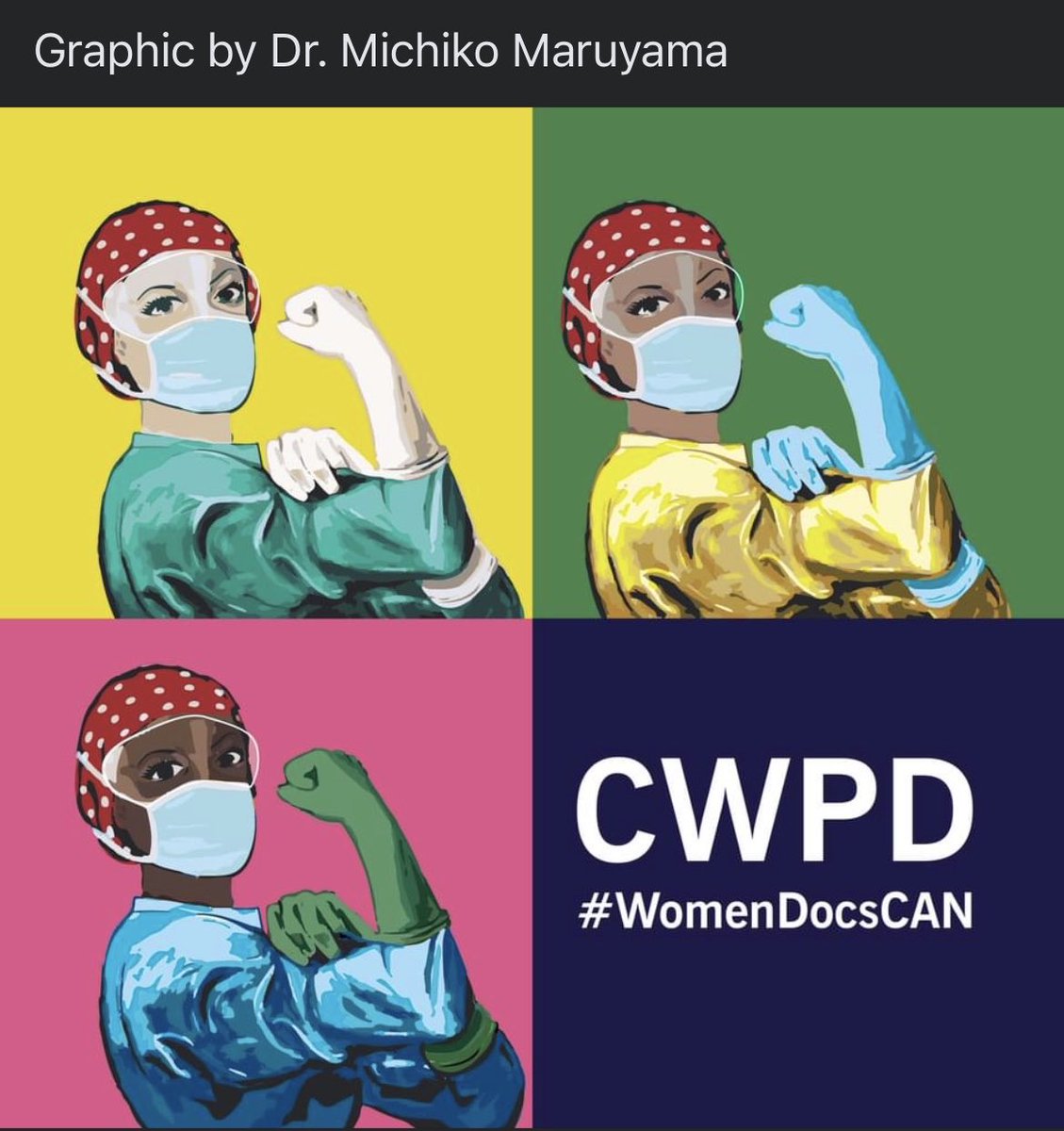 Shared from a fantastic group of colleagues:
Happy Canadian Women Physicians Day! 
This is a day for us to reflect on the challenges we've overcome, and where we're going. To everyone breaking down barriers and paving the way, we see you and we thank you! 
#WomenDocsCAN
