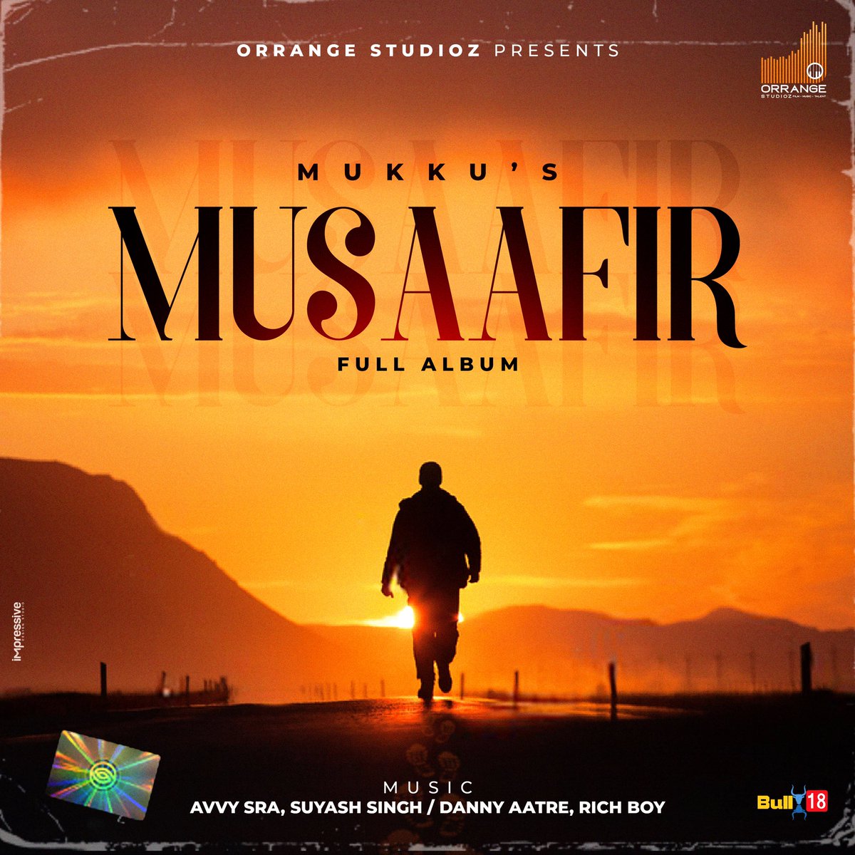 This Is Full Album 💿 
Shukar Shukar Shukar 🙏 
#musaafir #mukku #orrangestudioz #avvysra #dannymusic #suyashsingh #richboy
*COMING SOON*