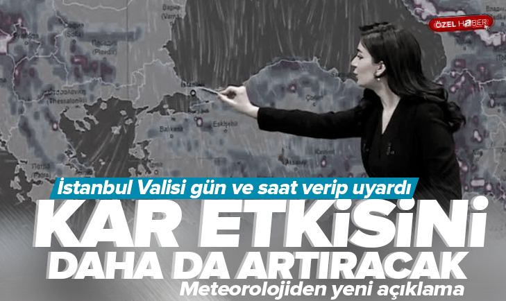 Kar etkisini daha da artıracak: İstanbul Valisi gün ve saat vererek uyardı!
ahaber.im/xnbd76_smt