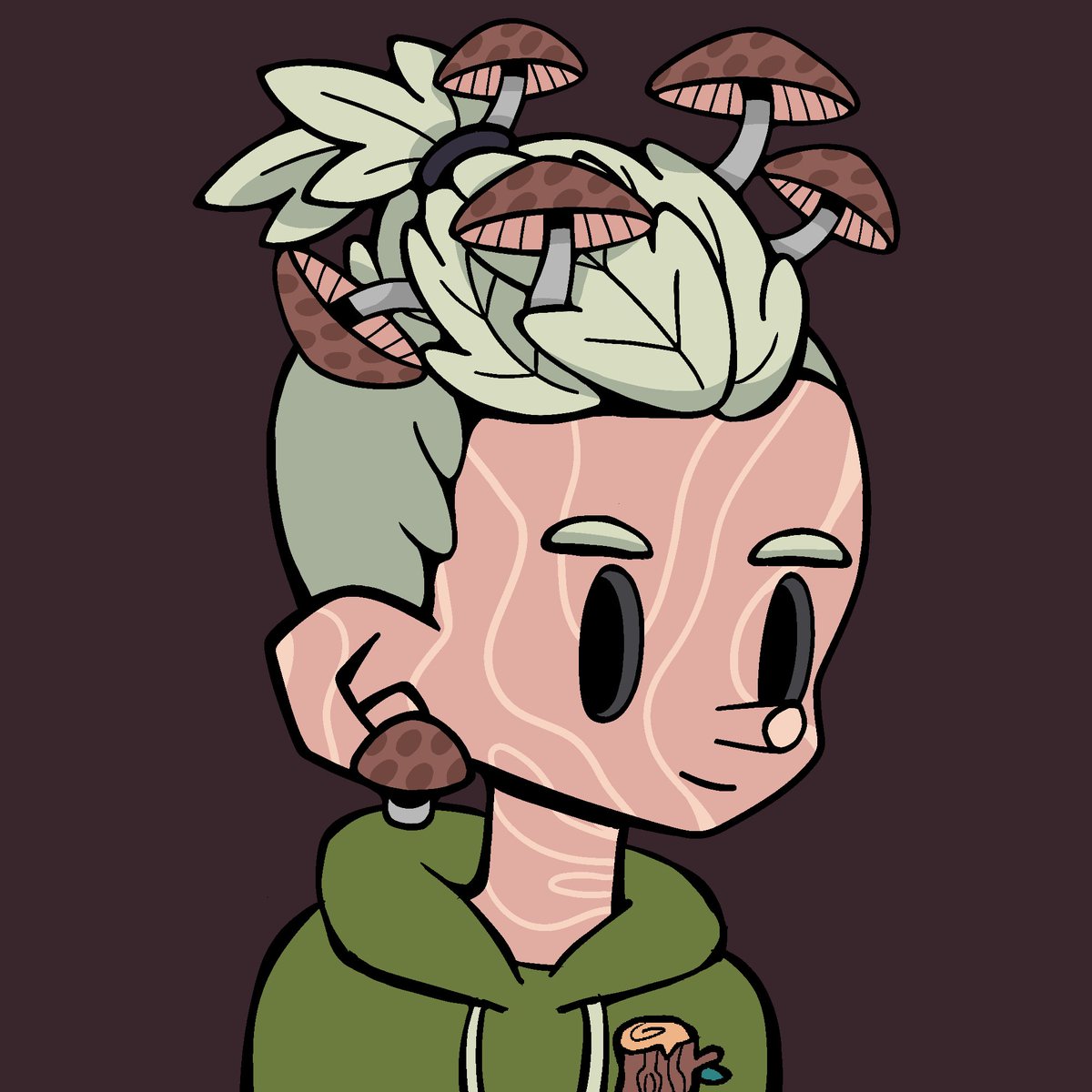 headreststable's tweet image. Finally got one with a hoodie and mushrooms 😍🍄 @WoodiesNFT