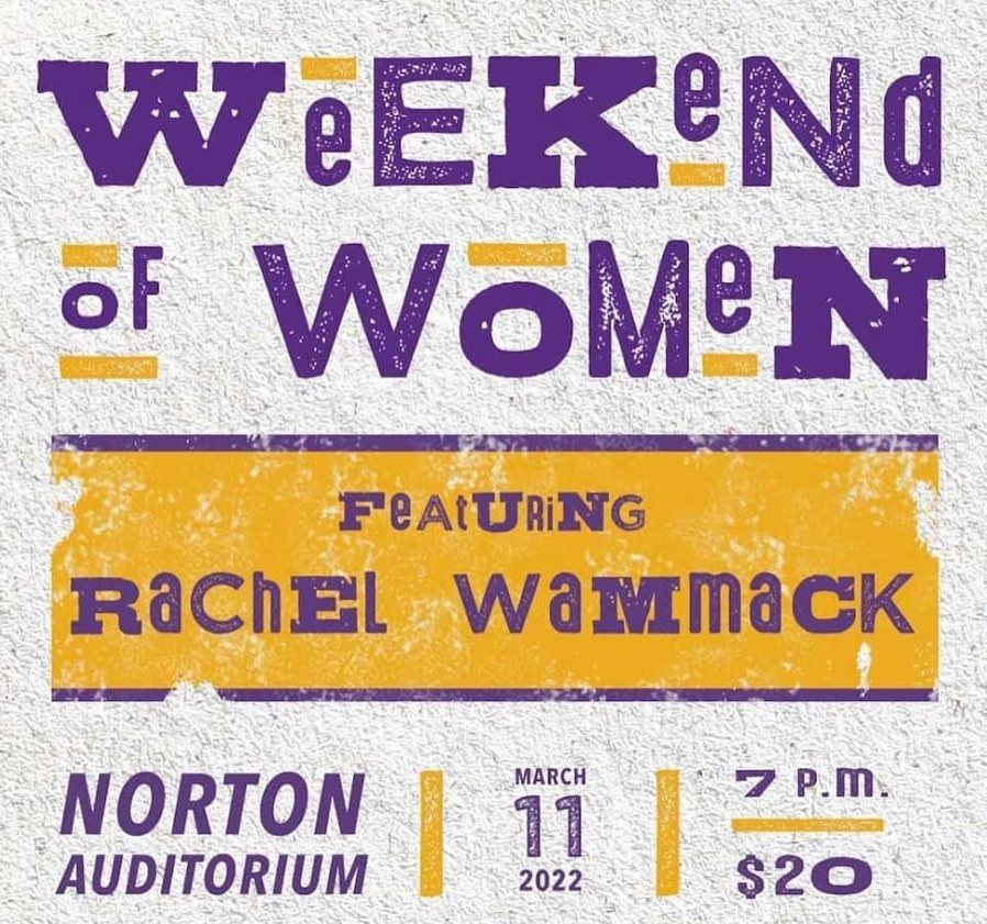 UNA_Alumni's tweet photo. Weekend of Women 2022 concert TONIGHT featuring 2021 UNA Young Alumna Honoree, Singer, and Songwriter @RachelWammack with special guest 2019 UNA Alumnus of the Year Honoree &amp; Grammy Award Winner @johnpaulwhite. 

Doors open at 6pm and WOW concert starts at 7pm. See you at Norton! https://t.co/iWOtfQHWhb