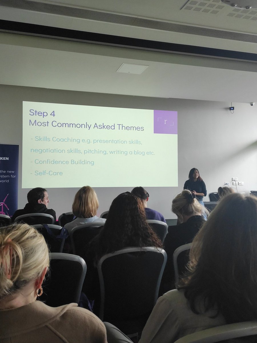 KrakLaura's tweet photo. Kim Diep"s speech on how to become a mentor at Reframe WIT -women in tech. Very inspirational and fun, as her sessions.  #techreturners @thekimmykola https://t.co/cQl6Uireuq