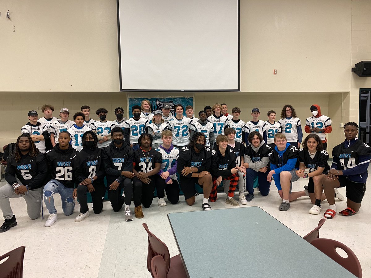 CoachHarp_WJ's tweet photo. Our 3rd annual 8th grade signing day was a success! I want to thank all parents and and future wildcat athletes who time out of their evening to come out and spend time meeting the west football coaching staff and allowing us to share our culture with you! #ChaneYourMindset https://t.co/wdZCC4QykJ