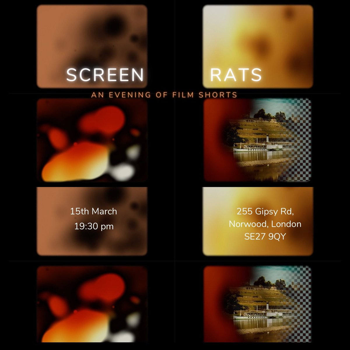 Head to The Paxton in Gypsy Hill on 15 March for Screen Rats, a screening of new short films by up-and-coming local artists, featuring two films with alumni Finella Waddilove, Troy Alexander &amp; <a href="/Hannahmayjessop/">Hannah May Jessop She/Her</a> 📽️

Book - ow.ly/OoYQ50IgPUx