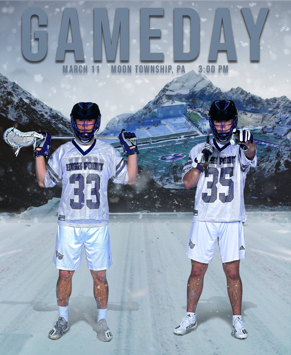 GAMEDAY At Robert Morris

🆚 <a href="/RMUMLacrosse/">RMU Men’s Lacrosse</a> 
🕒 3:00 PM
📍 Moon Township, Pa.
📊 bit.ly/3tHAFPi
💻 bit.ly/3MKQ61G

#KTS x #GoHPU