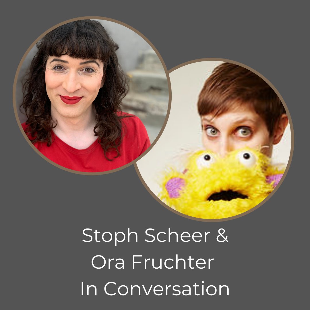 lilshadproduc's tweet photo. Are you registered for #Tuesday Night yet? You won't want to miss @StophScheer &amp; @OraFruchter In Conversation. (They're super fun.)
.
Tickets: https://t.co/wSXbidanY7
.
#puppets #artiststalks #translivesmatter #collaborators #paywhatyoucan #dei #puppetshow #PuppetsUp https://t.co/gFwTGqJqvx