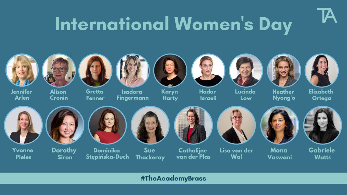 This #FellowFriday we applaud our female leaders and thank them for advancing the rule of law in the #FinancialCrime sphere. 👏👏

Watch our recent conversation on diversity, equity and inclusion: lnkd.in/dxw448RD

#TheAcademyBrass #TAFellow #TALitigation