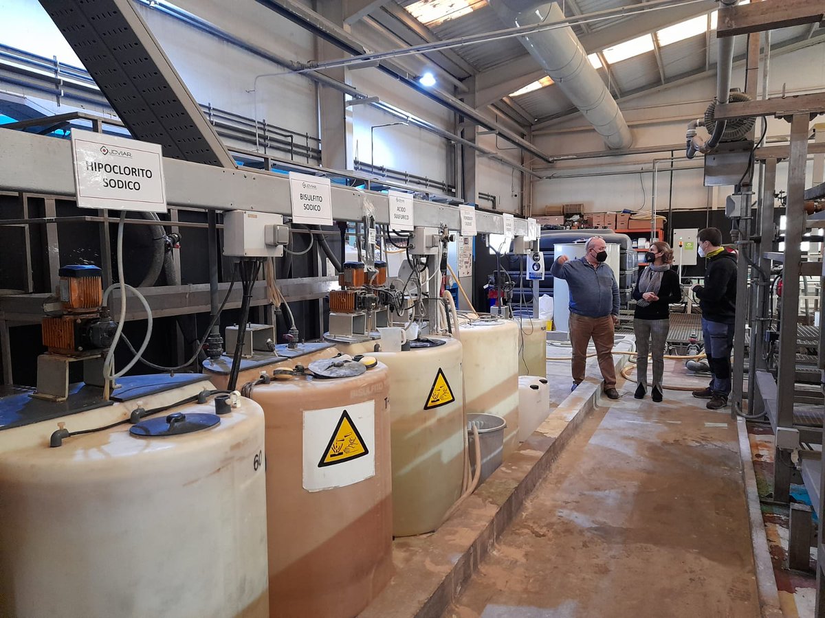 LIFEWaste2Coag's tweet photo. #LIFEproject partner @AIDIMME visited #JOVIAR's #purification and #demineralization facilities and #electrolytic finishing lines, as part of the work to design, construct and commissioning the project's ELS prototype 🧑‍🔬 #CircularEconomy #Innovation https://t.co/Dt88sVVPFm