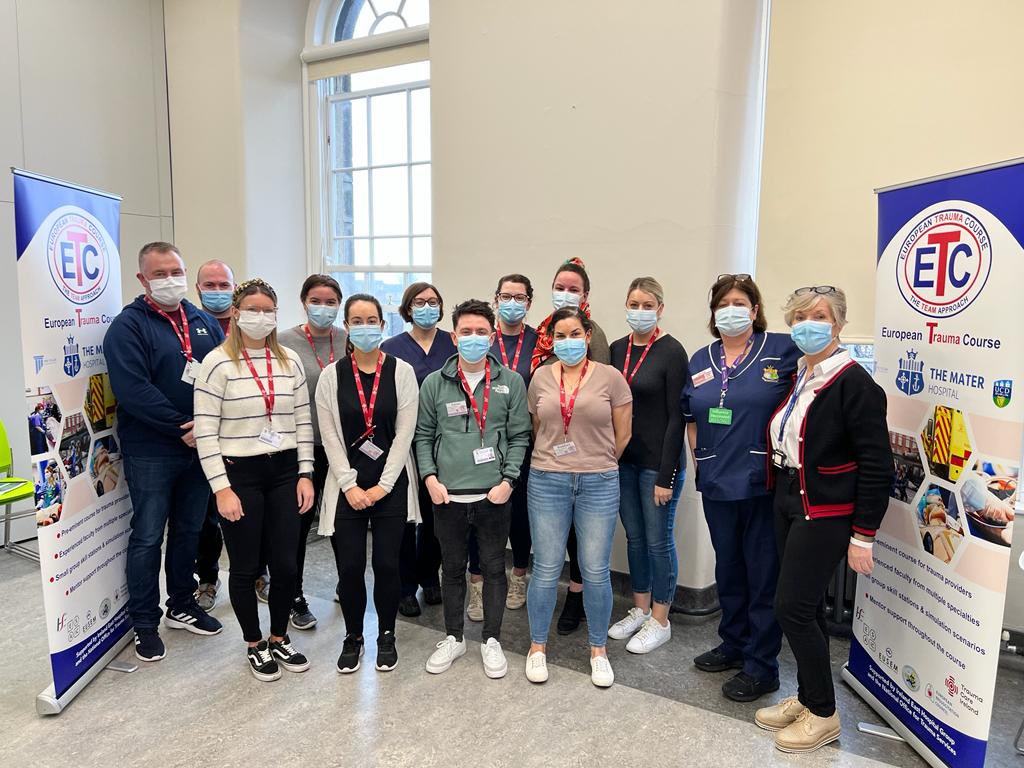 CiaraNother's tweet photo. Very privileged to attend the first European Trauma Course @ETC_Org in the Mater Hospital as a Trauma Support Practitioner alongside some of my colleagues, over the past 3 days. Excellent learning about the team approach to trauma resuscitation #MaterTeam #TraumaTeam #EDNursing https://t.co/EIvGXxrjGU