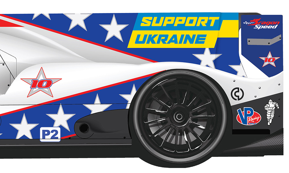 MatraxRacing's tweet photo. #IMSA | @DragonSpeedLLC will have a message to 'Support Ukraine' 🇺🇦 replacing #FlexBox sponsorship on the team’s @ORECA #LMP2 at next weekend’s #TwelveHoursofSebring 🇺🇸. The 🏎️ will by driven by @jpmontoya, his son @sebasmontoya58, &amp; Henrik Hedman. #Sebring12 
📸 Dragon Speed https://t.co/EYiLXhzh1Q