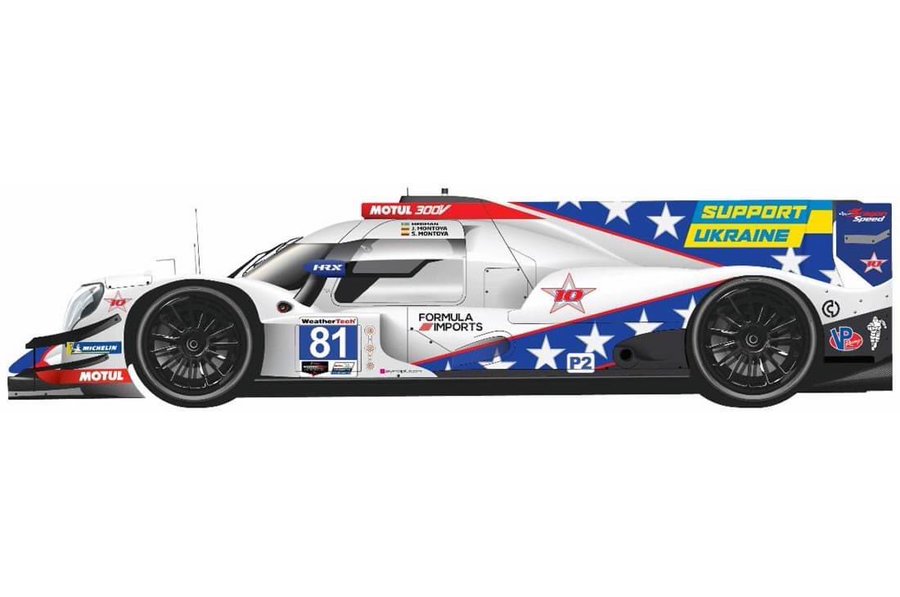 MatraxRacing's tweet photo. #IMSA | @DragonSpeedLLC will have a message to 'Support Ukraine' 🇺🇦 replacing #FlexBox sponsorship on the team’s @ORECA #LMP2 at next weekend’s #TwelveHoursofSebring 🇺🇸. The 🏎️ will by driven by @jpmontoya, his son @sebasmontoya58, &amp; Henrik Hedman. #Sebring12 
📸 Dragon Speed https://t.co/EYiLXhzh1Q