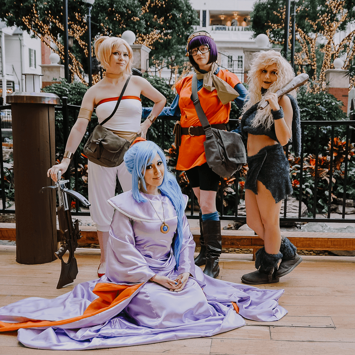 Happy anniversary to my favorite game of all time: Chrono Trigger 🧡 Ayla is me Lucca is @GrumpsterKitty Schala is @trickssi Marle is @feytaline 📸 @MadsterPhoto #ChronoTrigger #ChronoTrigger27th #クロノ・トリガー #クロノトリガー #クロノトリガー27周年