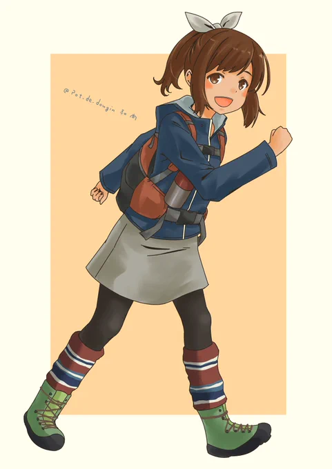 進水日のしおいとトレッキングしよーぜぃ!

#艦これ 