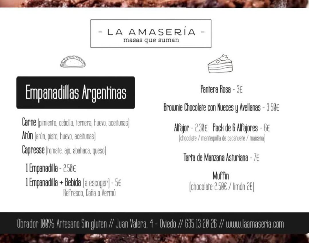 Astursingluten's tweet photo. Este finde en #Mercazoco podremos disfrutar del buen hacer sin gluten de #LaAmaseria y @SecretoaVocesOv 💘💘💘 https://t.co/ZCNtpNPKRm