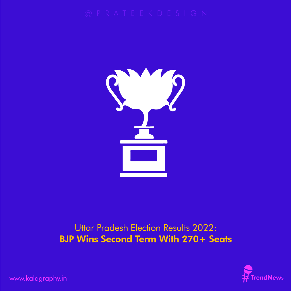 DesignPrateek's tweet photo. Win 🙏
.
.
#instadaily #prateekdesign #kalagraphy #election2022 #winner #bjp #politics #graphicdesign #logodesigner #love #thoughts #reels https://t.co/YQueaXoCOM