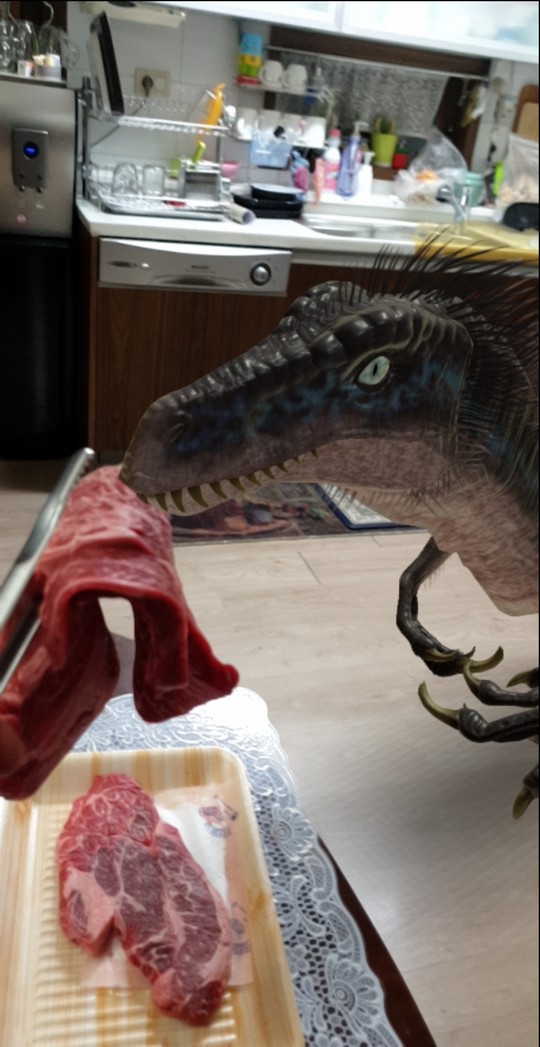 Raptor Food 101
Sharing some insights from feeding these fabulous creatures:

Carrots - NO
Zucchini - NO
Broccoli - NO
Steak - YES
Chicken - YES
Lamb - YES

VERDICT: They like meat. Feed them meat!

TIP: Don't add sauce - it gives them gas! 😂
<a href="/dinoverseNFT/">DinoverseNFT</a>