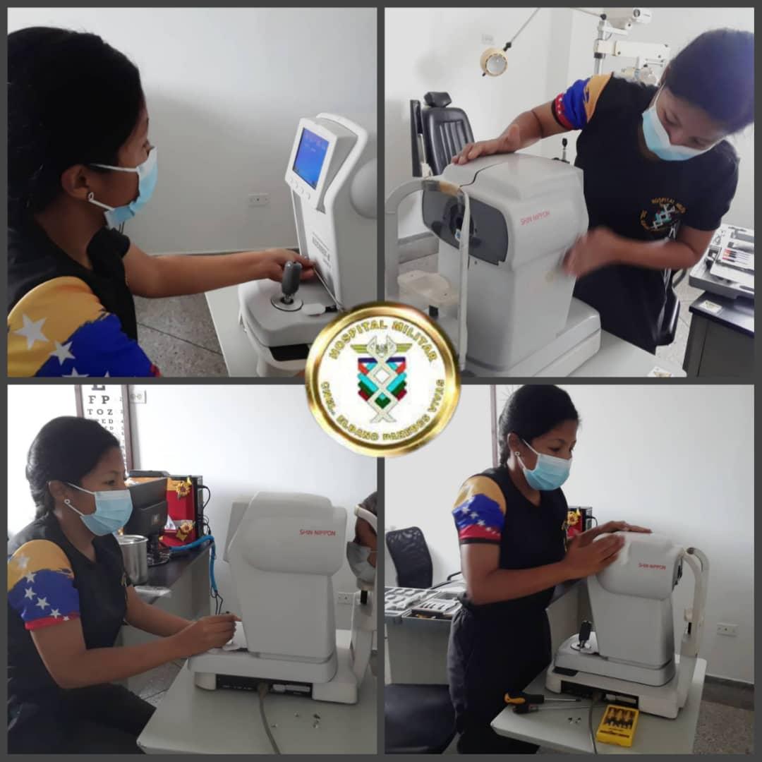 #11Mar || En el marco de la campaña #YoSiQuieroAMiHospital, se efectuó mantenimiento correctivo de autorefractokeratometro perteneciente al Departamento de Oftalmología.

#DialogoEsReconciliacion 
#RedSanitariaMilitar
#FANB
#Aragua
<a href="/DigesaludFANB/">DIGESALUDFANB</a>