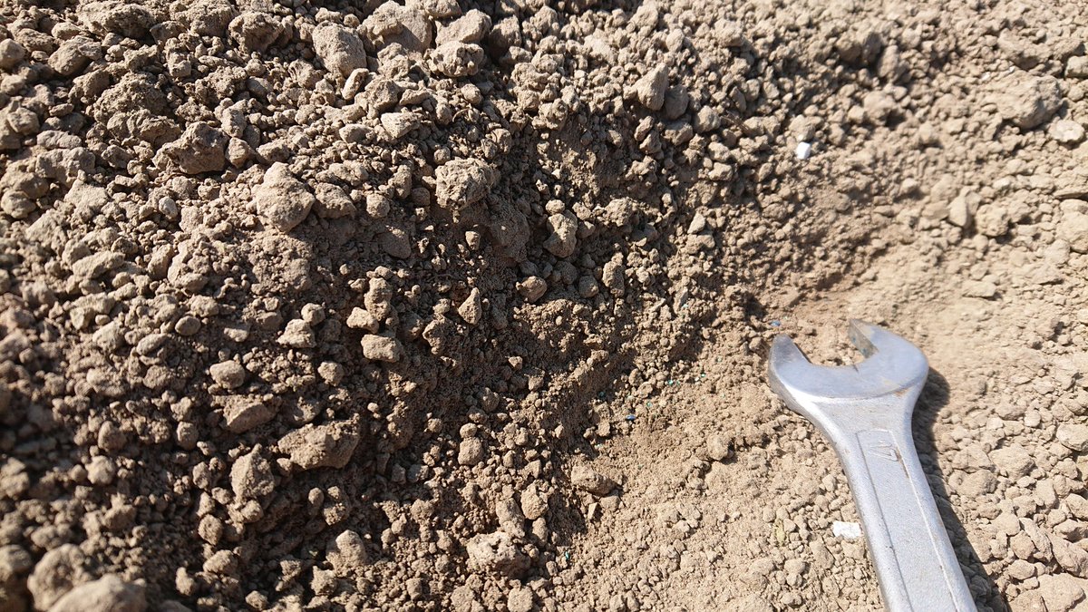 ih83_zvl's tweet photo. Voorzichtig kunnen we ook starten met #uien zaaien op de #akker voor #oogst22. Op de zachtere, droge grond wil het wel. Onderin nog nat zat. Schuiven met de planning om aan te passen aan de klanten. Hier Romy van Hoza, met @NxtFertilizers fertiphos en vydate. #mooiwerk https://t.co/x8OW32zyYp