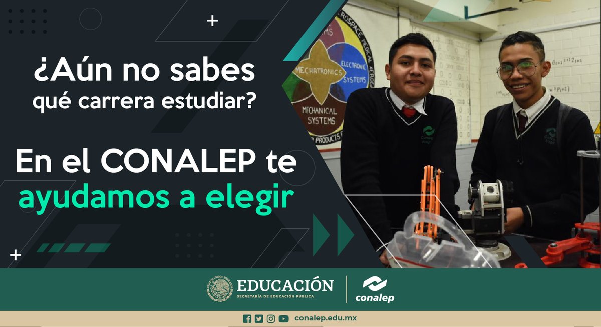 Estudia tu bachillerato y al mismo tiempo una carrera técnica, te abre grandes posibilidades en el mundo laboral.
Con solo 3 años obtienes tu Título de profesional técnico bachiller.
👉tramites.conalep.edu.mx/preregistro/