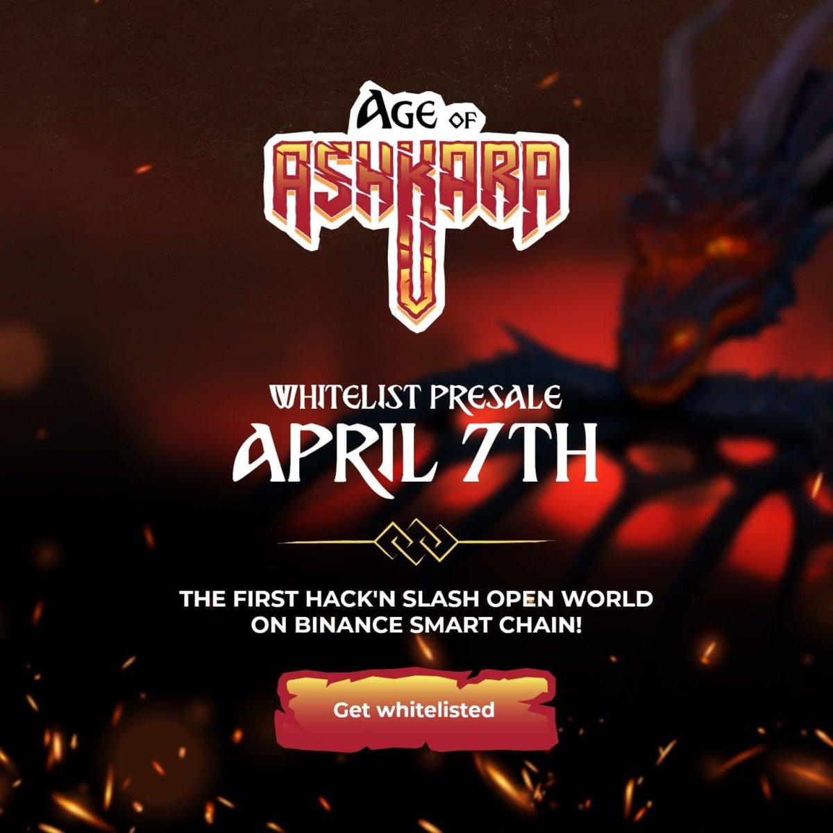 AgeofAshkara's tweet image. Age of Ashkara, the first hack'n'slash game on the BSC, will start with a whitelisted presale. Join our widget contest and get a chance to win a presale spot. The more tasks you complete, the more likely you are to get a spot. 
 
👉sweepwidget.com/view/50615-81f…

#PlayToEarn #NFT #BSC