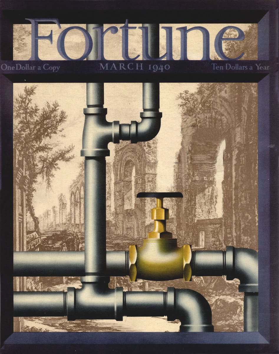 LRonLacy's tweet photo. #MARCH #Fortune
Cover of Fortune magazine, March 1940.
Illustration by Frederick (Fred) Chance (1911-2020)
#illustration #illustrationartists #FredChance https://t.co/h0DjDCIwNj