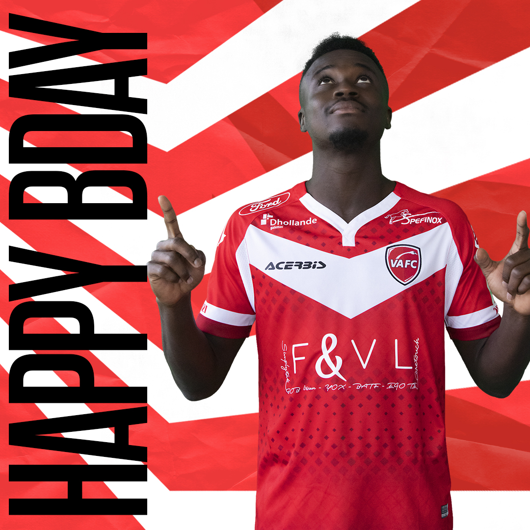 VAFC's tweet image. 🎁 Le VAFC souhaite un joyeux anniversaire à @Entim25 qui fête aujourd'hui ses 26 ans ! 🎉