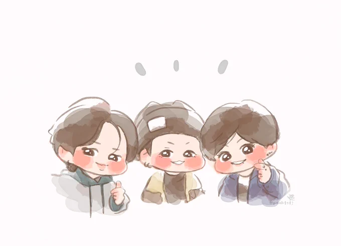 🐥🐱🐰🤳

#JIMIN #SUGA #JUNGKOOK #btsfanart 