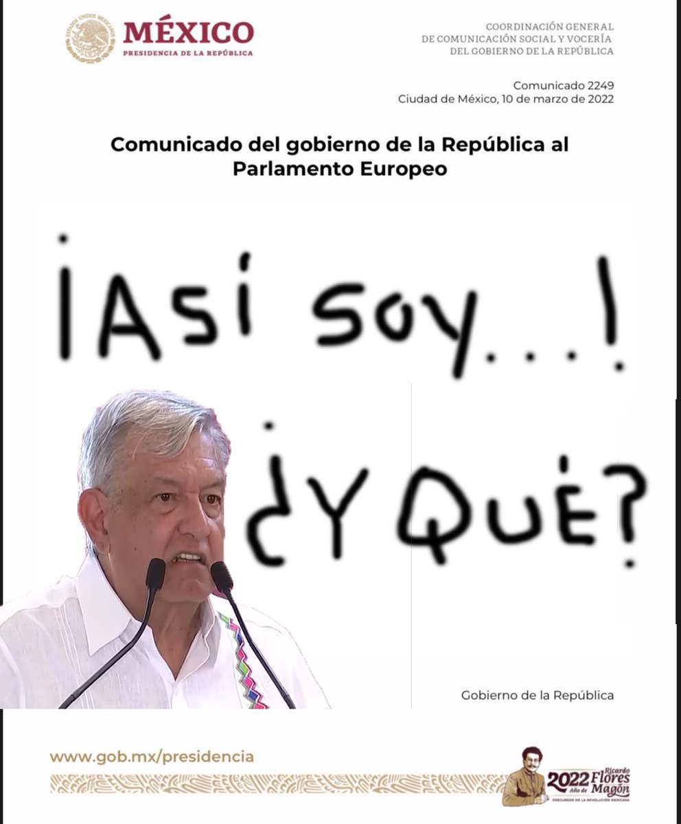 me_duele_mexico's tweet photo. AMLO #ElImbecilDelPalacio Vergonzoso  #VerguenzaMundial Ebrard Parlamento Europeo #JoseRamonLopezBeltran19 Noroña https://t.co/sYBIXHnLfx