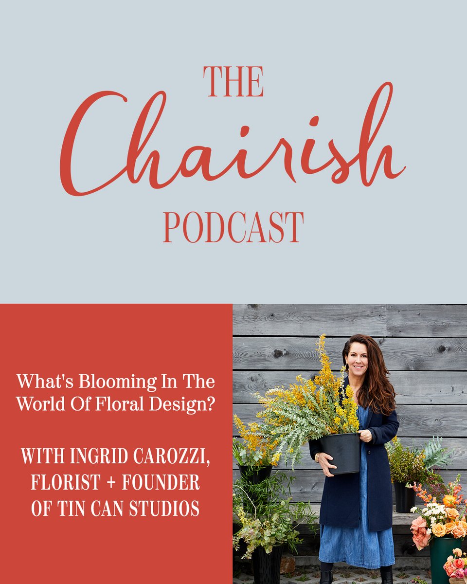 ABRAMSbooks's tweet photo. Be sure to tune into the newest episode of #TheChairishPodcast! FLOWERS BY DESIGN author Ingrid Carozzi (@TinCanStudios) joined host @michaelboodro and renowned ceramicist @francespalmer to discuss their passion for flowers and the floral industry. https://t.co/2SH3ojGvRy https://t.co/8EynDFpUkW