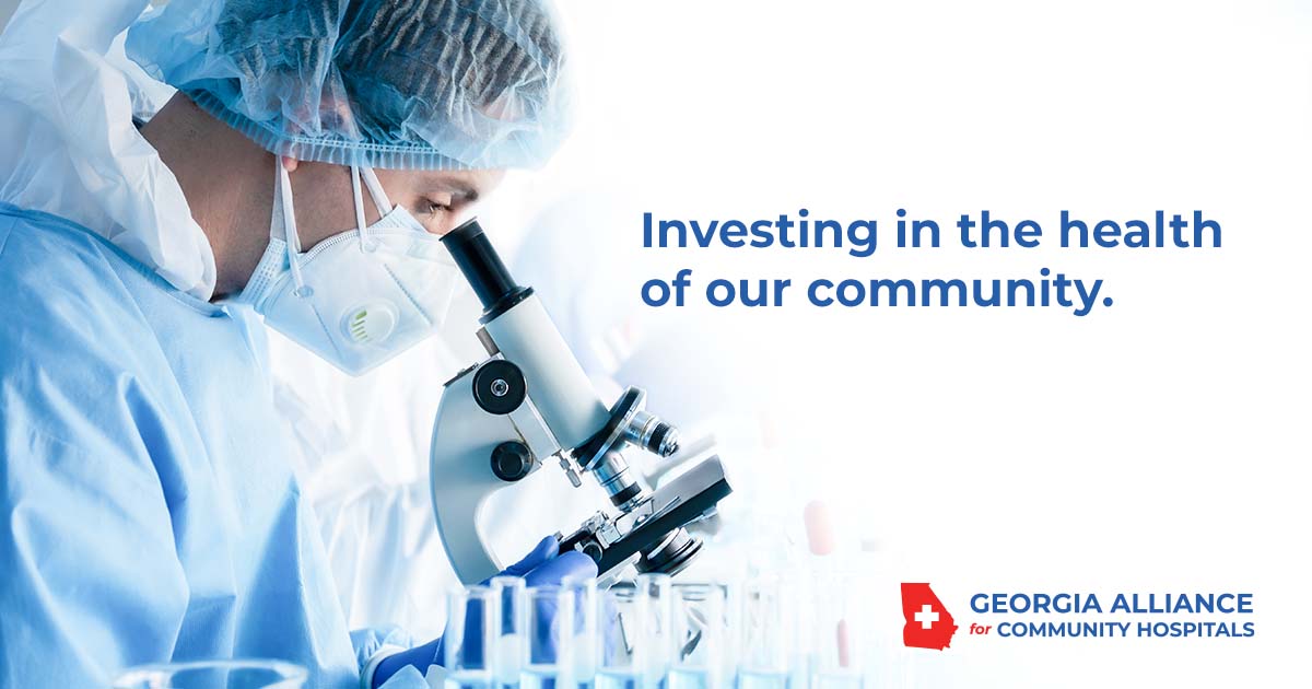 Georgia’s community hospitals reinvest each dollar back into the community through #training, #research, and #technology. Stand with your local community hospital by visiting bit.ly/3pxQeHS