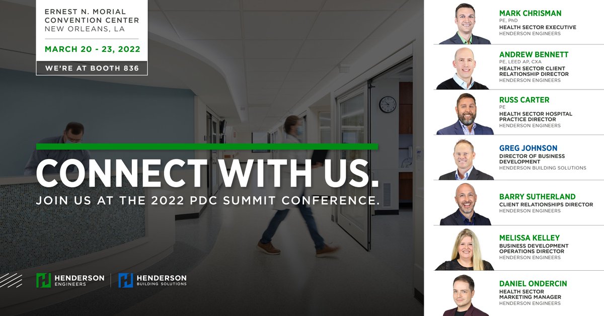 hendersonengs's tweet photo. Several of our experts will be in attendance at the #PDCSUMMIT in #NewOrleans later this month. You can catch us at booth 836, so be sure to swing by and say hi. We'll see you there! 

#HendersonKnowsHealthcare
👉https://t.co/fBx9A7SeoE https://t.co/IzkLIun8vt