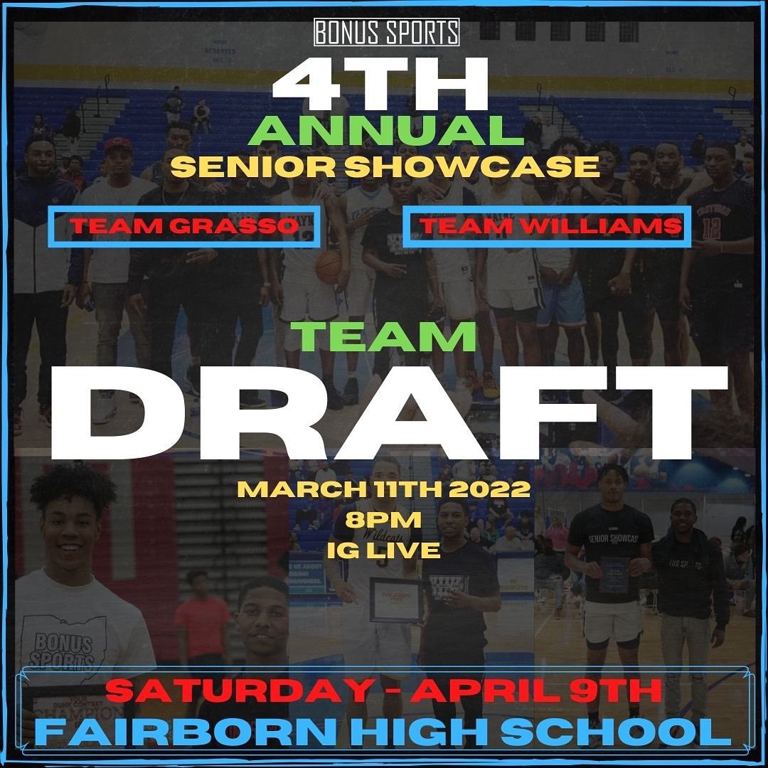 BonusSports_'s tweet photo. TONIGHT🚨🚨!!! DRAFT Night for the 4th Annual Senior Showcase!!!! TEAM @CoachJGrasso VS. TEAM @RewindLaw 🔥🔥🔥 Who would your 1st Pick Be??? ⬇️⬇️⬇️ IG LIVE - 8pm. #BonusSports https://t.co/FD5pEhXuuN