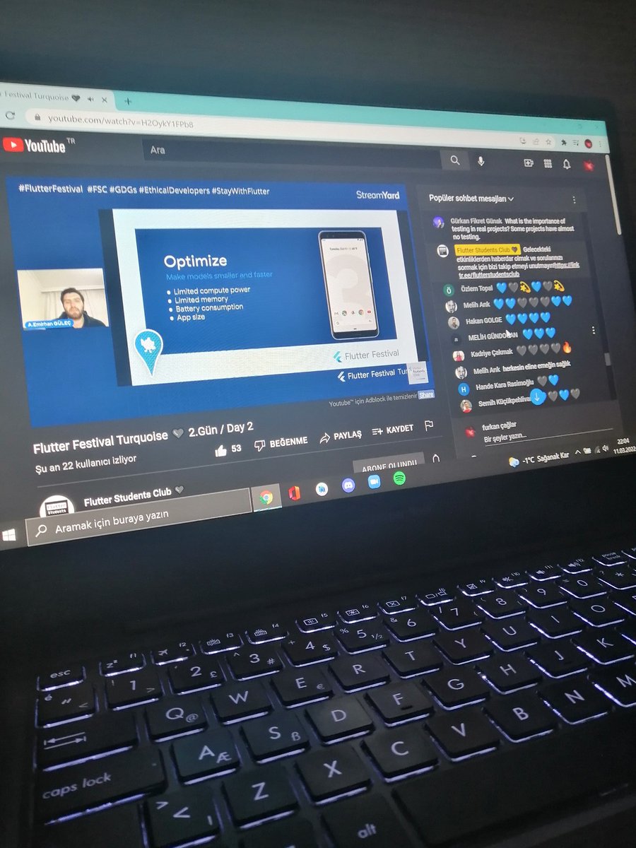 Yine oldukça faydalı, yeni, güzel şeyler öğrendiğimiz iki gün 10 saat süren yorucu bir etkinlikti ama kesinlikle bu tatlı yorgunluğa değerdi. Teşekkürler @Flutterstudents 💙🖤