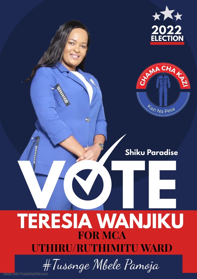 Escko6's tweet photo. Mhesh Shiku Paradise is true definition of leader,she has done so much for Uthiru-Ruthimitu ward even way before politics,that's why this time tunasonga na yeye,Kura kwake✅☑️ #kazinapesa #chamachakazi #maendeleonamama #ElectionResults2022 #Elections2022  #dagorettisouth https://t.co/pRAcXwssjH