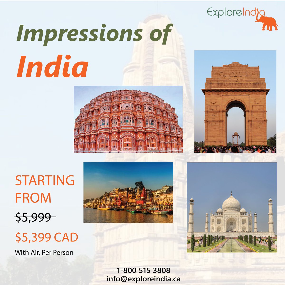 ExploreIndiaJ's tweet photo. Explore the ‘Impressions Of India’ tour with us.

URL: https://t.co/SDWgoXbZis

From the simplicity of the array of colours that will fill your eyes, to the grandness of the Mughal architecture that will amaze you, https://t.co/QCbufSYGO2