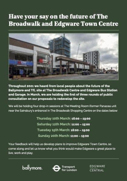 Have your say on the Future of #TheBroadwalk and #Edgware town Centre