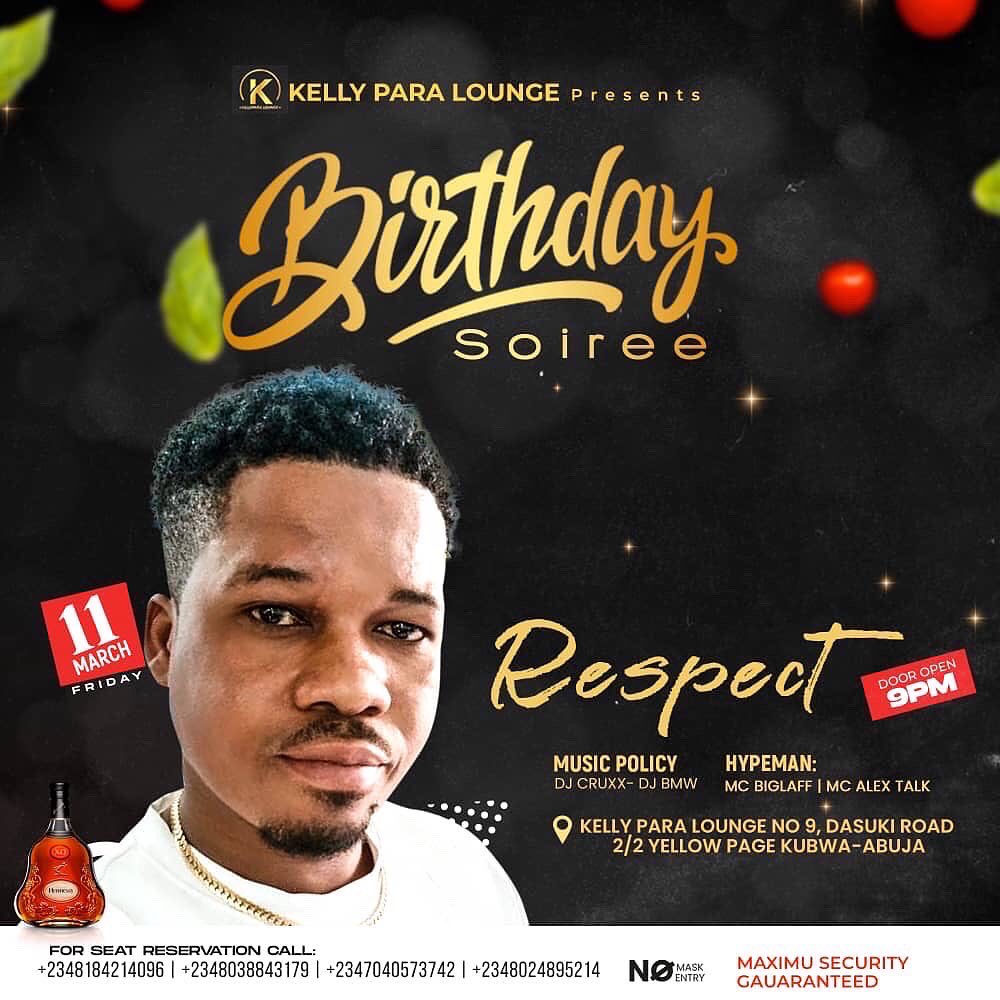 KellyParaLounge's tweet photo. D KELLY PARA NIGHT IS HERE!! 🍾🍾🍾🍾
LETS SOME FUN 
LOCATION: 9 DASUKI ROAD 2/2 BESIDE YELLOW PAGE KUBWA, #ABUJA, NIGERIA. 🥃🥃🍸🥃🍸 https://t.co/XSIXgN5iW8