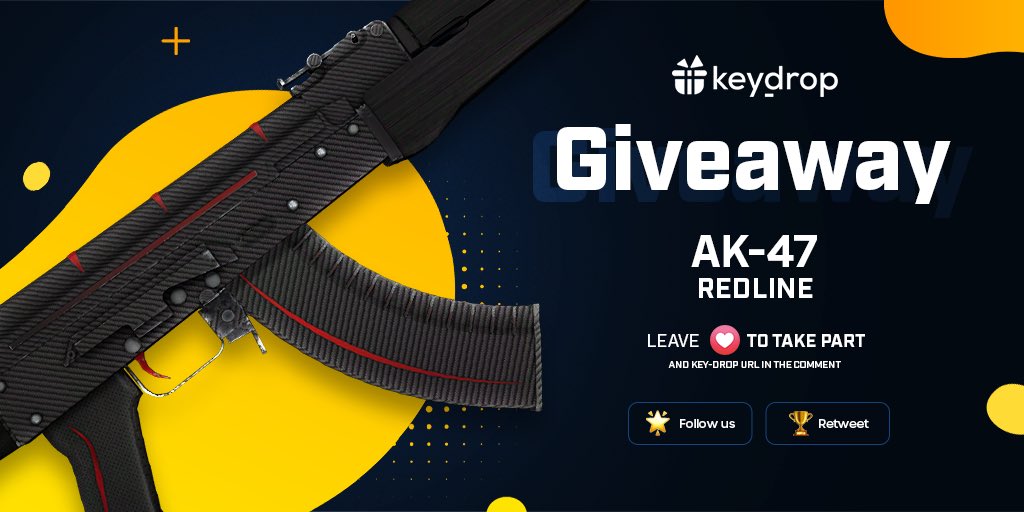 keydropcom's tweet photo. Giveaway on AK-47 | Redline 🎁

👊 Just leave ❤️ under the post!
🌟 Follow us!
🏆 Retweet!
 
⏰ Wait 24 hours!

#freeskins #csgoskinsgiveaway #csgoskinsfree #giveaway #airdrop #csgocases #csgocase #csgocommunity #csgoesport #skins #csgoskins #keydrop #keydropcom #csgo https://t.co/88GKgt20bp