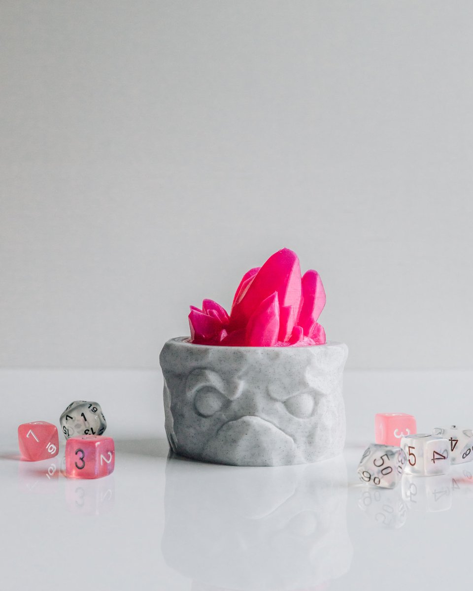katilimade's tweet photo. There is no better home for my dice than this super cute grumpy golem dice box! https://t.co/KJDcOHiQ7o https://t.co/sfaoOIzJdZ