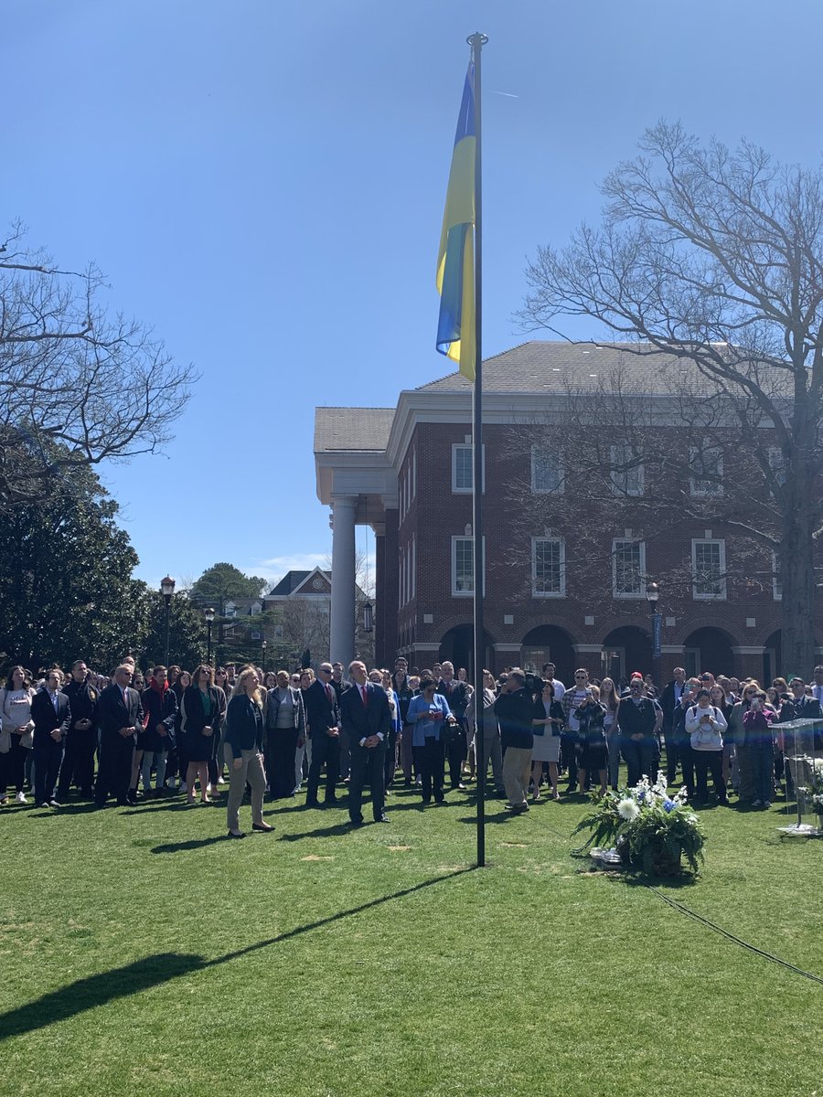 CNUcerp's tweet image. CNU Raises the flag in support of Ukraine