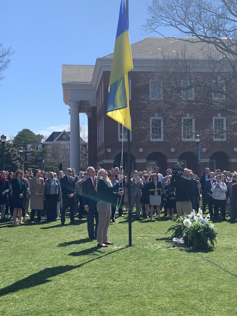 CNUcerp's tweet image. CNU Raises the flag in support of Ukraine
