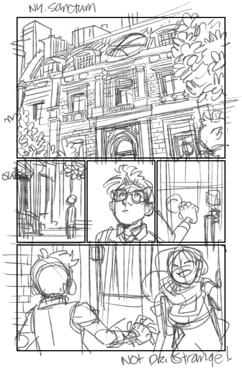 DamooseSeth's tweet photo. Because I can’t stop drawing, I’ve started workin on a @marvel sample every morning before going to work. Here are pencils for a #DrStrange #MCU sample I’m working up #TooCartoony #ComicsAreForEveryone #AlwaysBeDrawing #WakeUpAndDraw https://t.co/mOU7W13tRJ