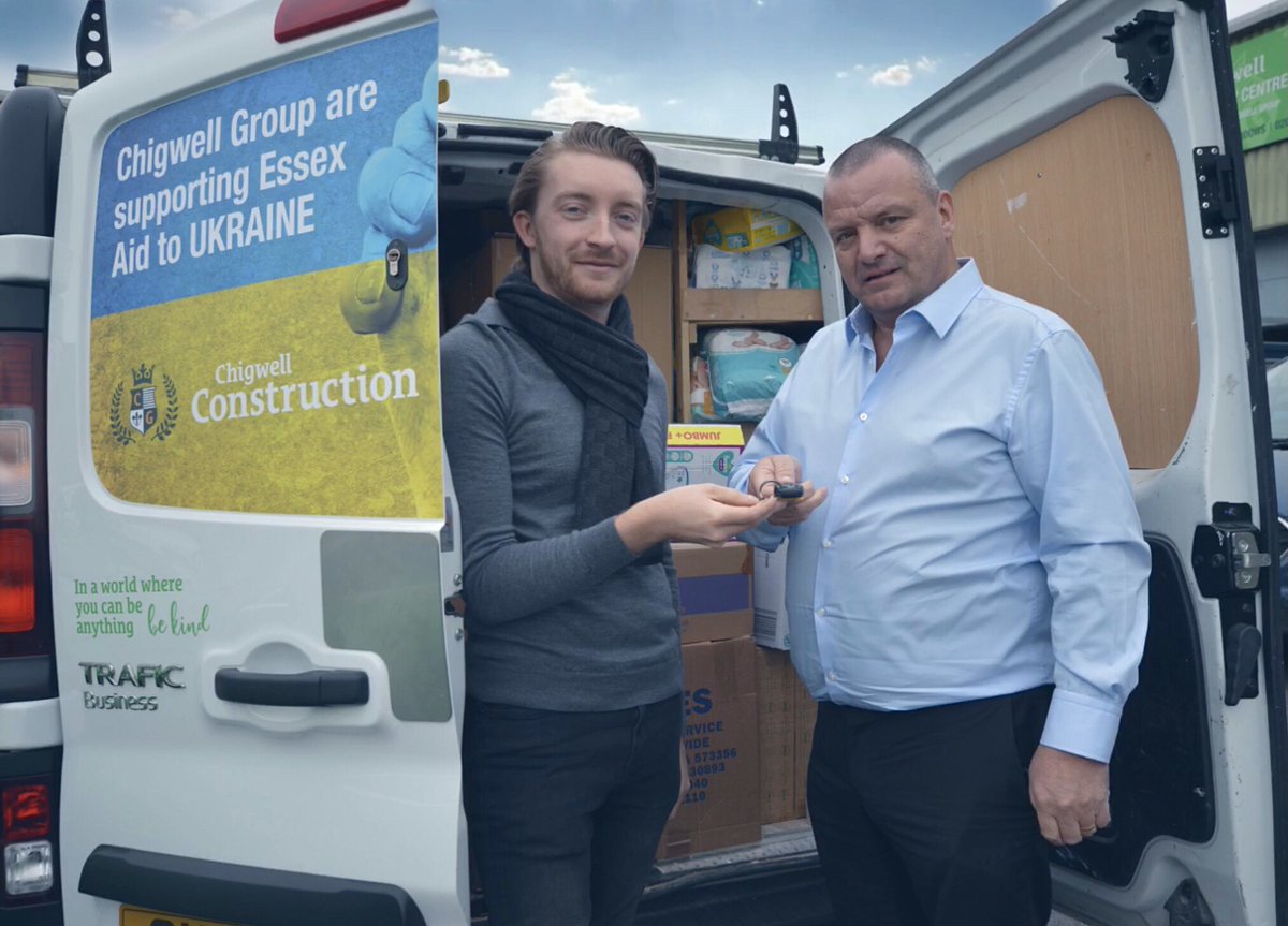 Chigwell Group (@chigwellgroup) on Twitter photo <a href="/ChigwellGroup/">Chigwell Group</a> Chairman Dean Floyd handing the keys of one of our fleet vehicles, to Jaymey McIvor, who will be heading off to Poland late tonight to deliver a van full of much needed supplies to #Ukrainian #refugees massing there #UkraineCrisis chigwellgroup.co.uk <a href="/ChigwellGroup/">Chigwell Group</a> Chairman Dean Floyd handing the keys of one of our fleet vehicles, to Jaymey McIvor, who will be heading off to Poland late tonight to deliver a van full of much needed supplies to #Ukrainian #refugees massing there #UkraineCrisis chigwellgroup.co.uk
